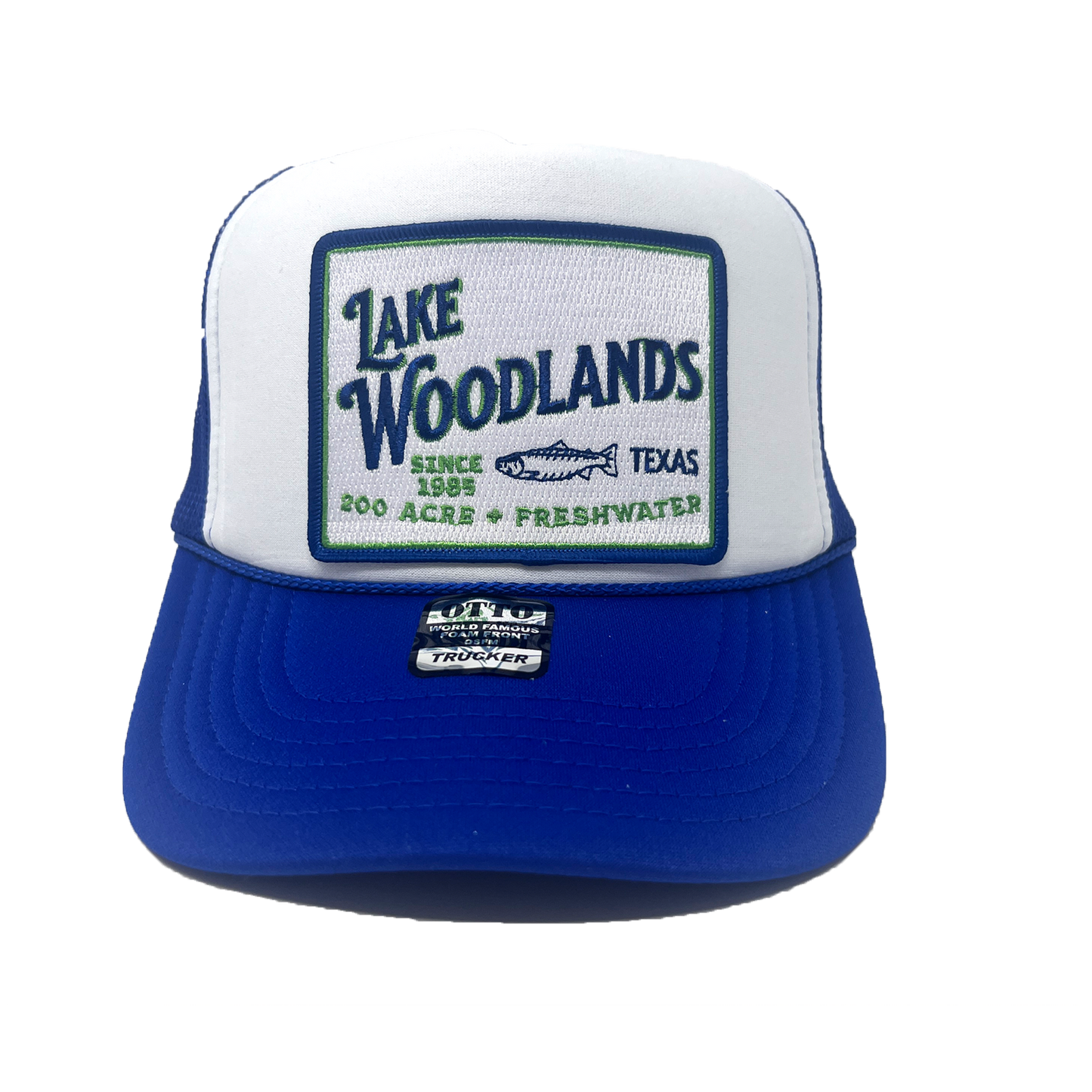 Lake Woodlands Patch Trucker Hat