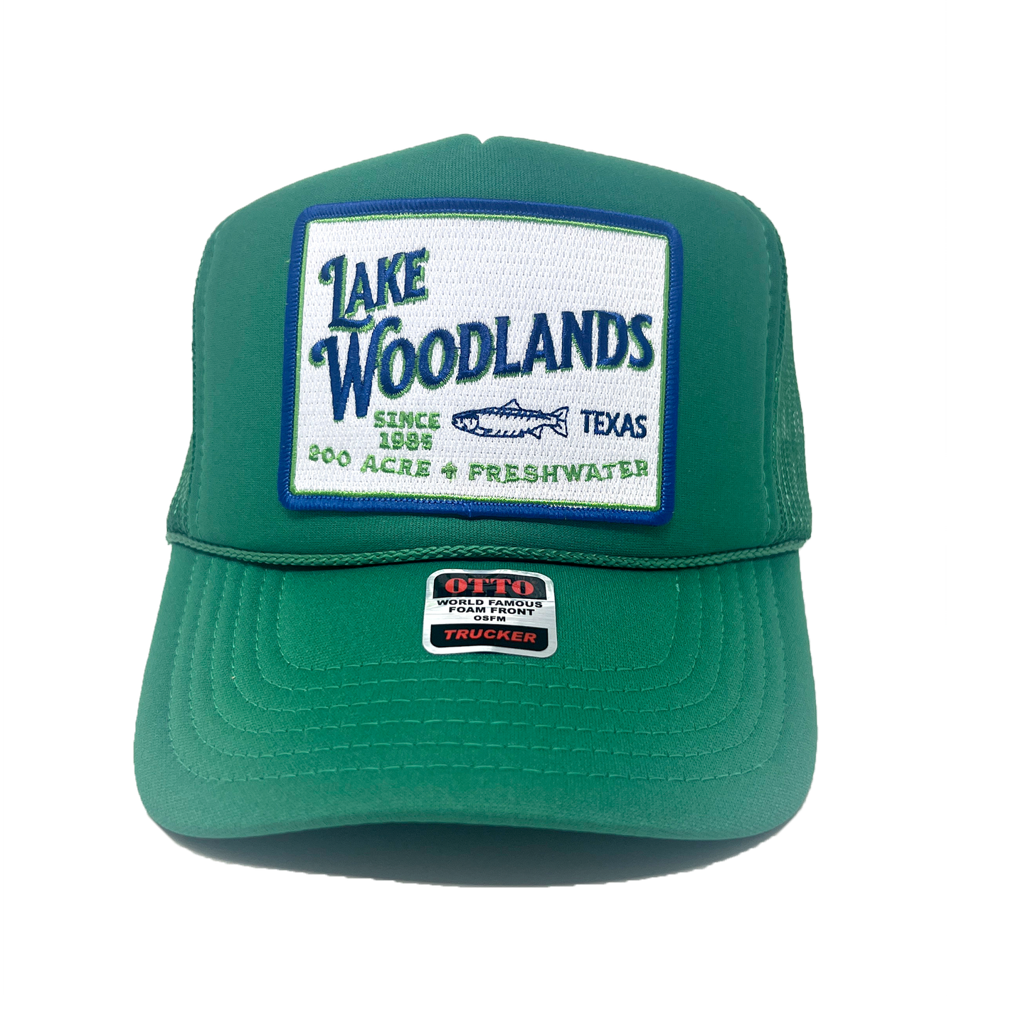 Lake Woodlands Patch Trucker Hat