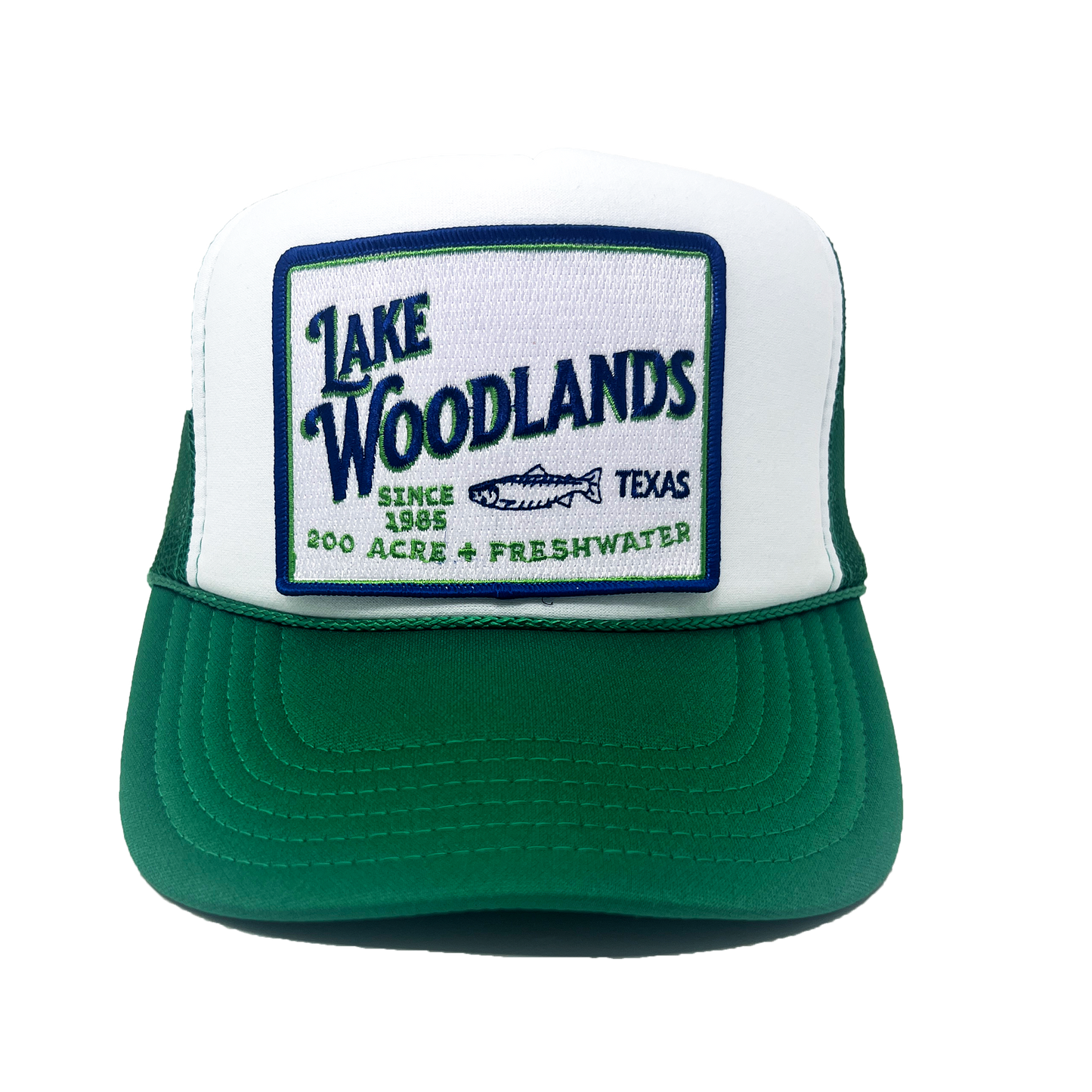 Lake Woodlands Patch Trucker Hat