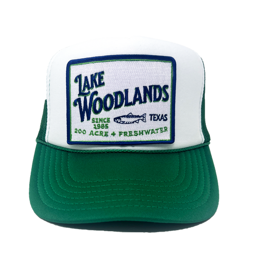 Lake Woodlands Patch Trucker Hat