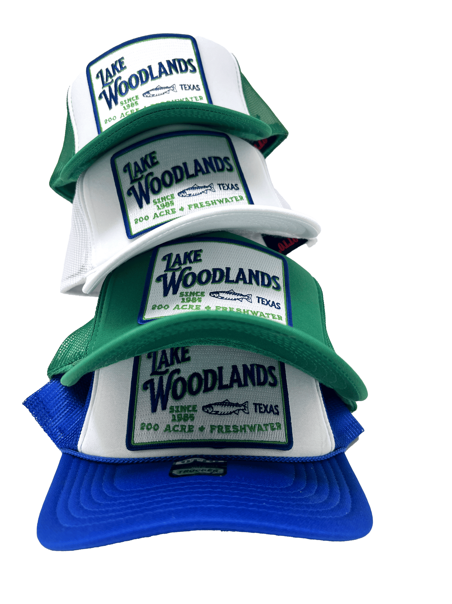 Lake Woodlands Patch Trucker Hat