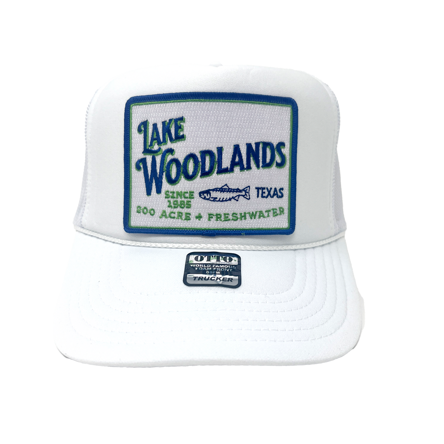 Lake Woodlands Patch Trucker Hat