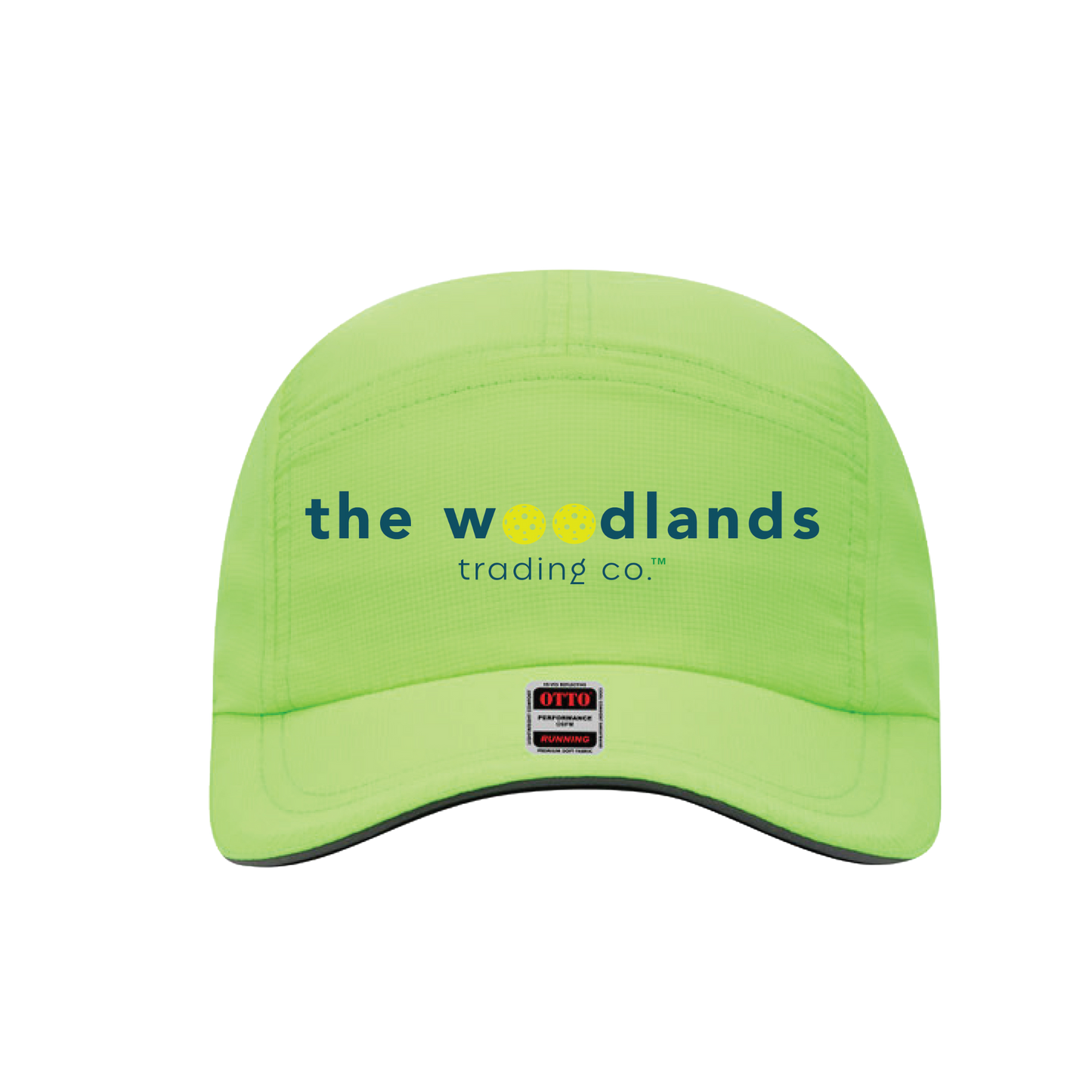 Pickleball | The Woodlands Performance Reflective Sport Cap | Blue Text