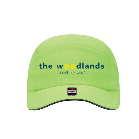 Pickleball | The Woodlands Performance Reflective Sport Cap | Blue Text