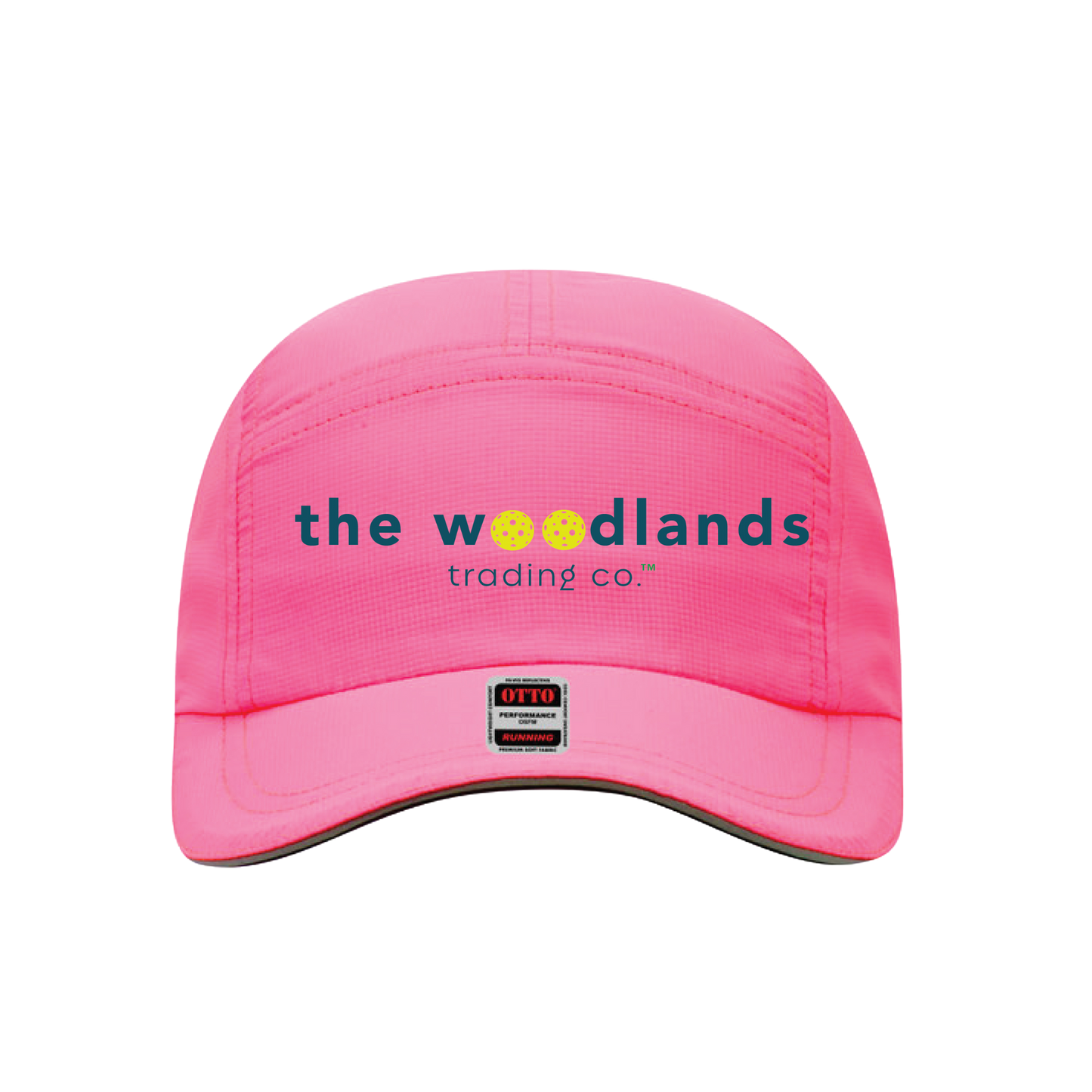 Pickleball | The Woodlands Performance Reflective Sport Cap | Blue Text